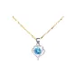 Heartfelt Necklace[Sunflower Seeds Arrowhead Chain]Blue Zircon