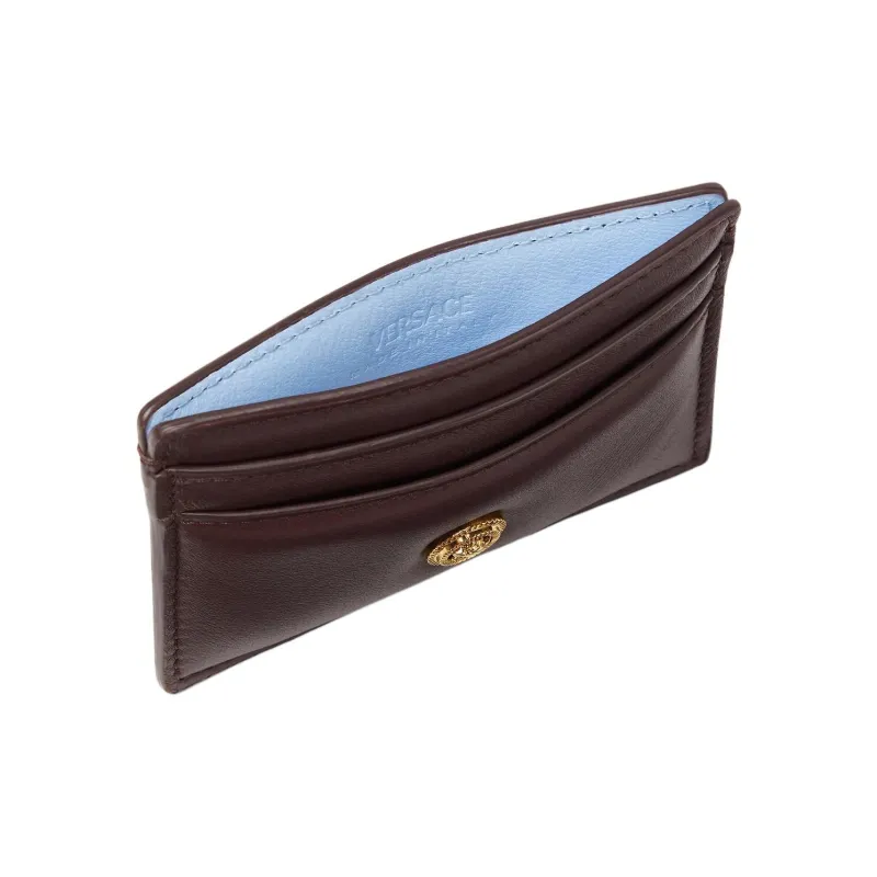 FANSIZHE MEDUSA BIGGIE Series Cow Leather Card Holder Men's Brown-2