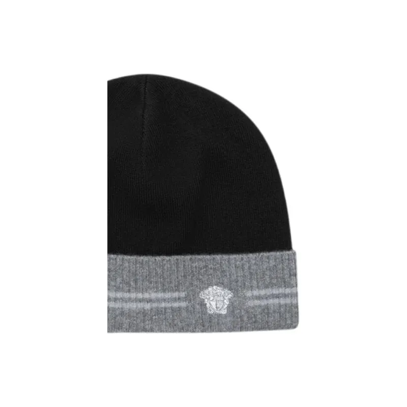 VERSACE Medusa Embroidered Beanie-1
