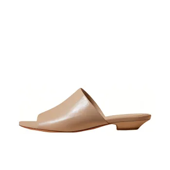 KHAITE Marion Rubber Sole Slide Slippers Women's Dusty Pink