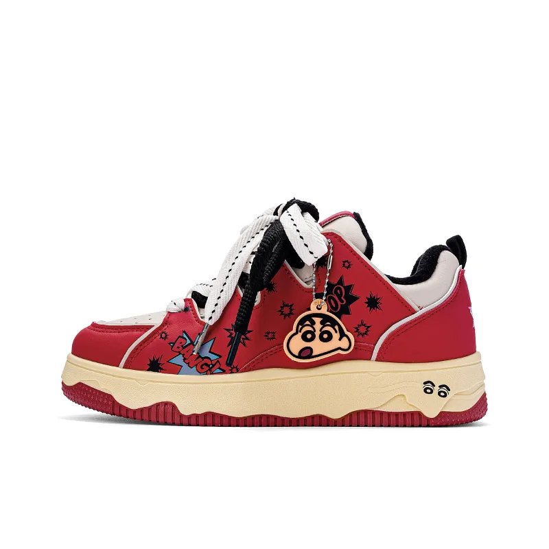 Crayon Shinchan Lightweight Breathable Height Increasing Low Top Skateboard Shoes Unisex-16