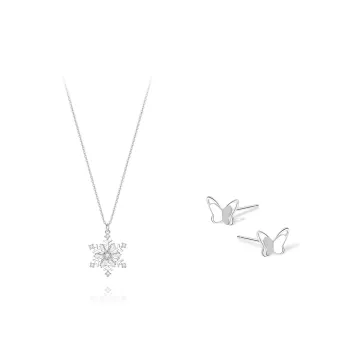 KUMET Zircon Necklaces Women's Couple Birthday Gift For Anniversary
