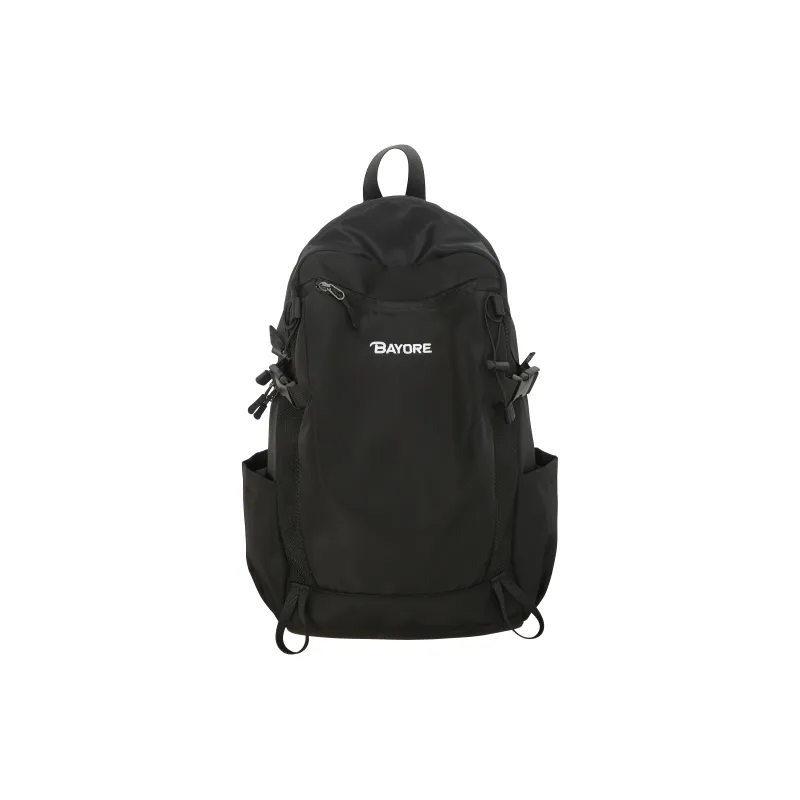 LUVISTRUE Nylon Backpack Regular Unisex White/Black/Green/Purple-1