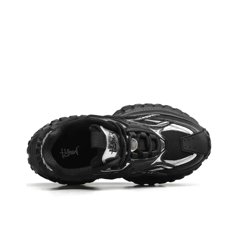 ORD Impact Resistant Wear Resistant Lightweight Breathable Slip Resistant Low Top Chunky Sneakers Unisex-4