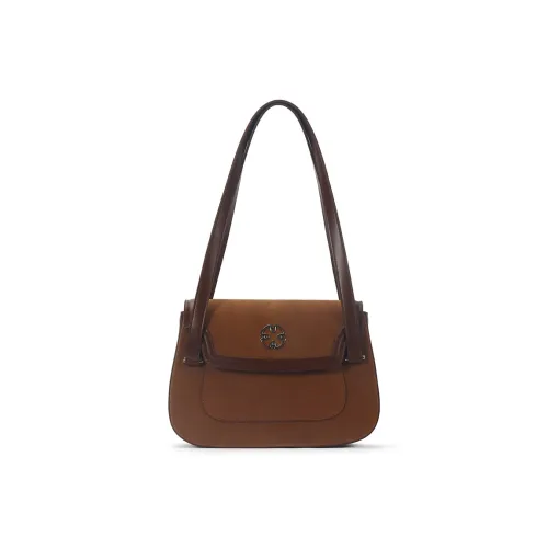 Gudair Suede Shoulder Bag Regular Women's Coffee