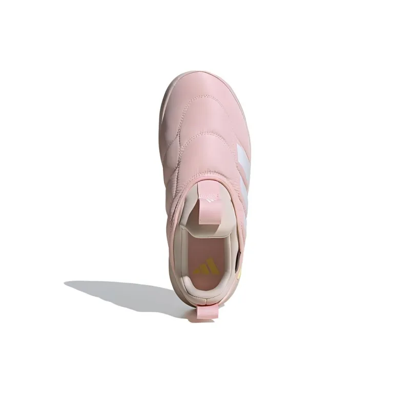 Adidas Adipuff Anti Slip And Wear Resistant Warm Low Top Casual Shoes Unisex Pink-4