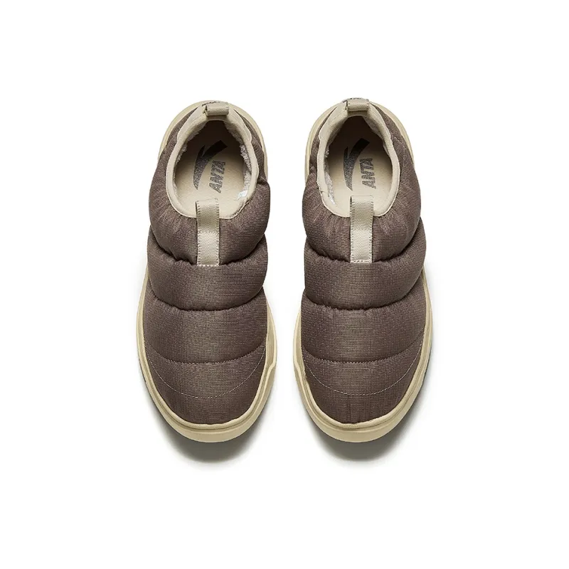 Anta Life Collection Anti Slip Wear Resistant Low Top Casual Shoes Men's Enamel Gray Nude Khaki-2