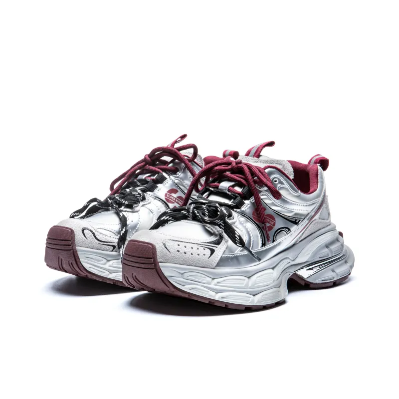 KUX Chunky Sneakers Women's Low Top Angora Rainbow-9