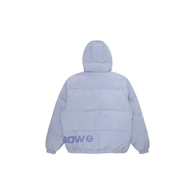 Aape Slogan print Hooded Padded Jacket-10