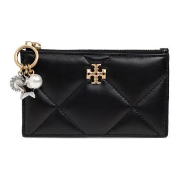 TORY BURCH Kira Calfskin Wallet Women's Black
