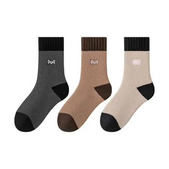 MIIOW Mid Calf Socks Unisex 3 Pack