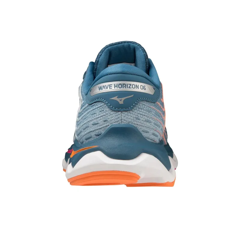 Mizuno Wave Horizon 6 Anti-Slip Wear-Resistant Low-Top Casual Running Shoes Women's Blue Gray-3
