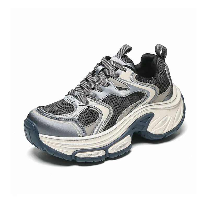 WOOS BOBO Abrasion Resistant Coverage Height Increase Low Top Chunky Sneakers Women's-6