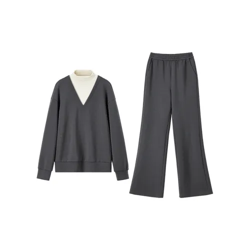 SENTUBILA Casual Suits Women's Dark Gray