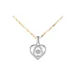 Heartbeat Necklace[Sunflower Seeds Arrow Heart Chain]White Zircon