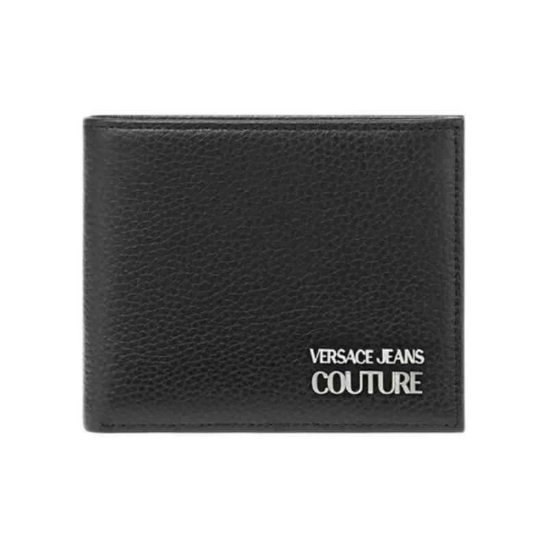 VERSACE JEANS Calfskin Wallet Men's Black-0