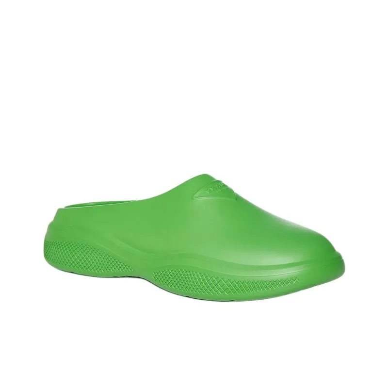PRADA Closed Toe Slippers 4.5cm Men's Green-2