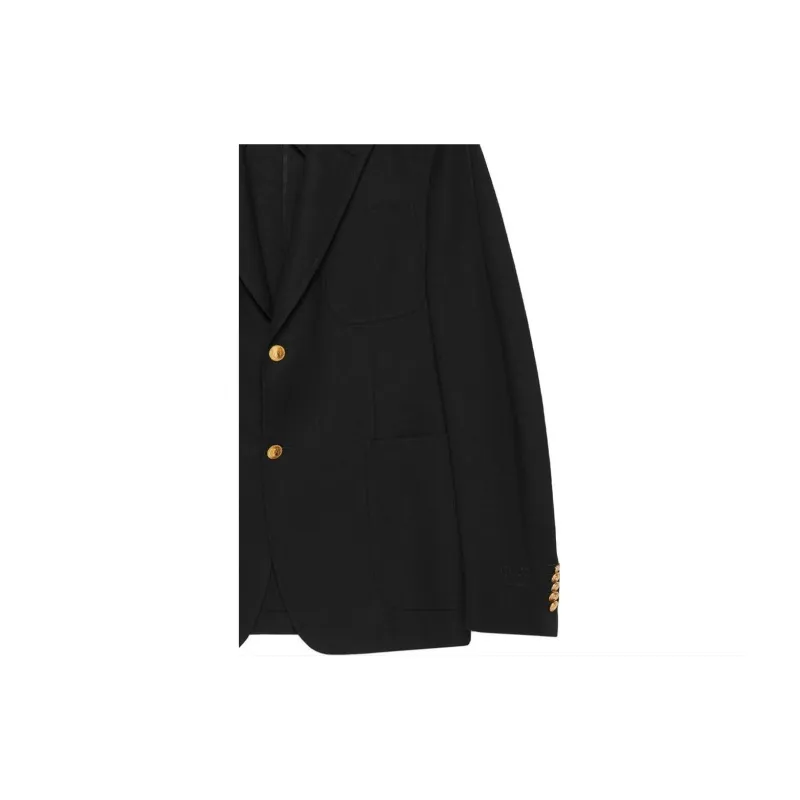 GUCCI Business Suits Men Black-4