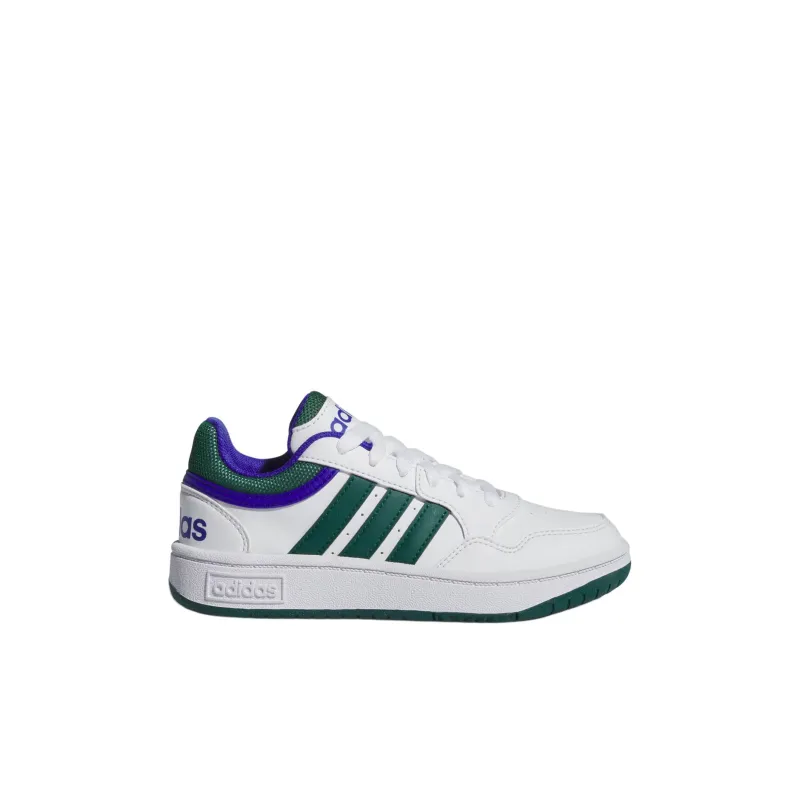 Adidas HOOPS Abrasion Resistant Low Top Children's Basketball Shoes White Kids'-1