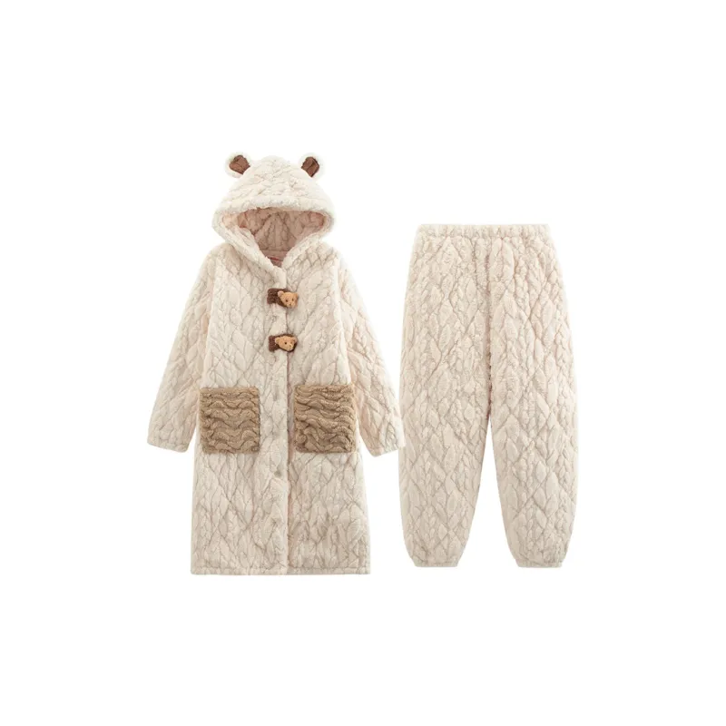 Sleeping Beauty Pajama Set Women's Apricot-0