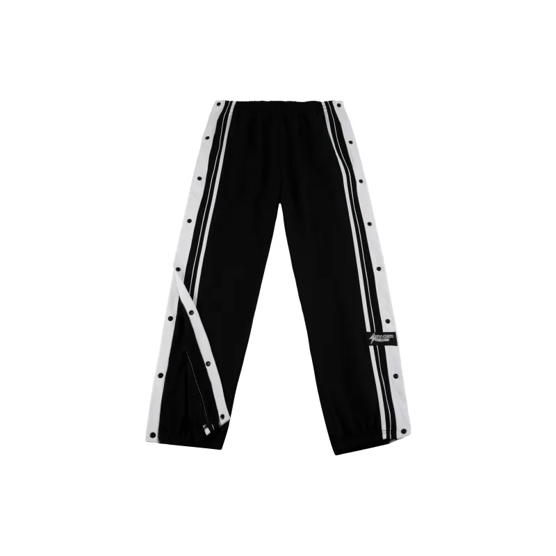 LARA STAR Athletic Trousers Unisex Black-3