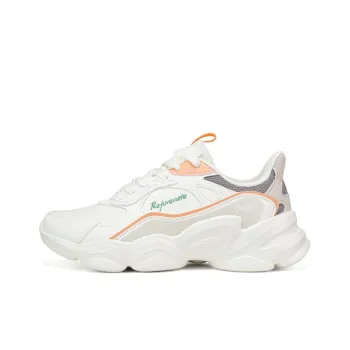 361° Cushioned Slip Resistant Abrasion Resistant Low Top Casual Shoes Women's Feather White/Zinc Iron Gray