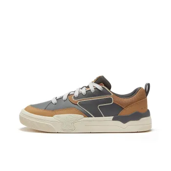 FILA FUSION MANUAL Slip-Resistant Cushioning Low-Top Skateboard Shoes Men's Brown