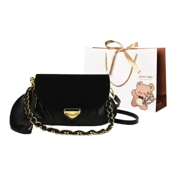 ERANGBEAR PU & Matte Crossbody Bag Women's Black/Brown/Red/Coffee