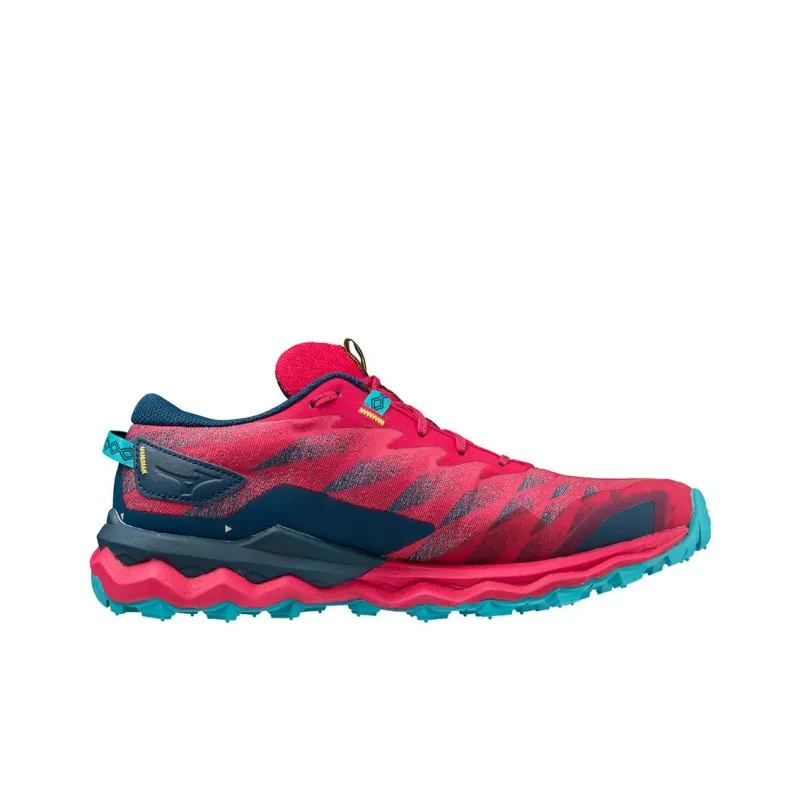 Mizuno Wave Daichi 7 Anti-Slip Wear-Resistant Low-Top Running Shoes Women's Red-1