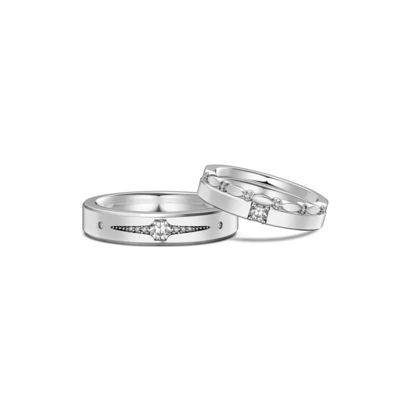 KAILEIFU S925 Silver Rings Unisex Silver-0