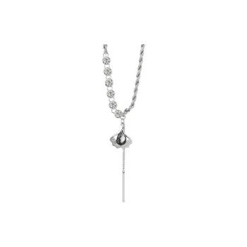 KING OF BLING Titanium Steel, Synthetic Gemstone Necklaces Unisex