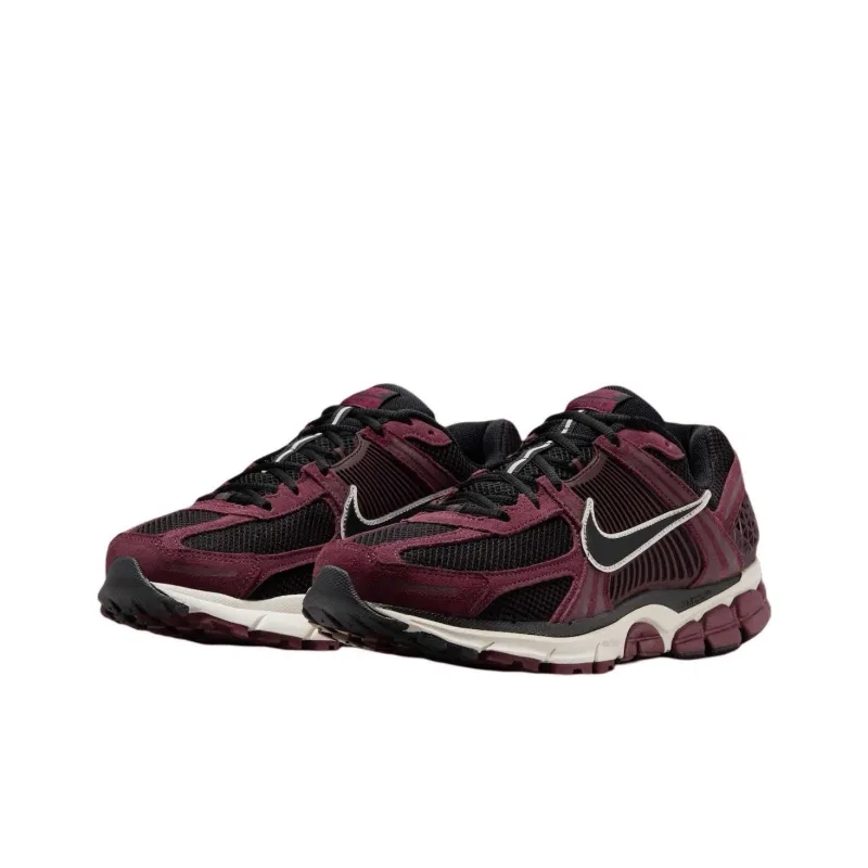 Nike Anti Slip Wear Resistant Low Top Running Shoes Unisex Black Red-2