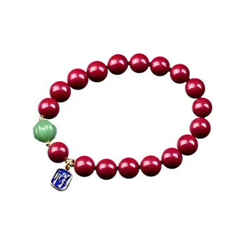 Stone On The Line Cinnabar Bracelets Unisex