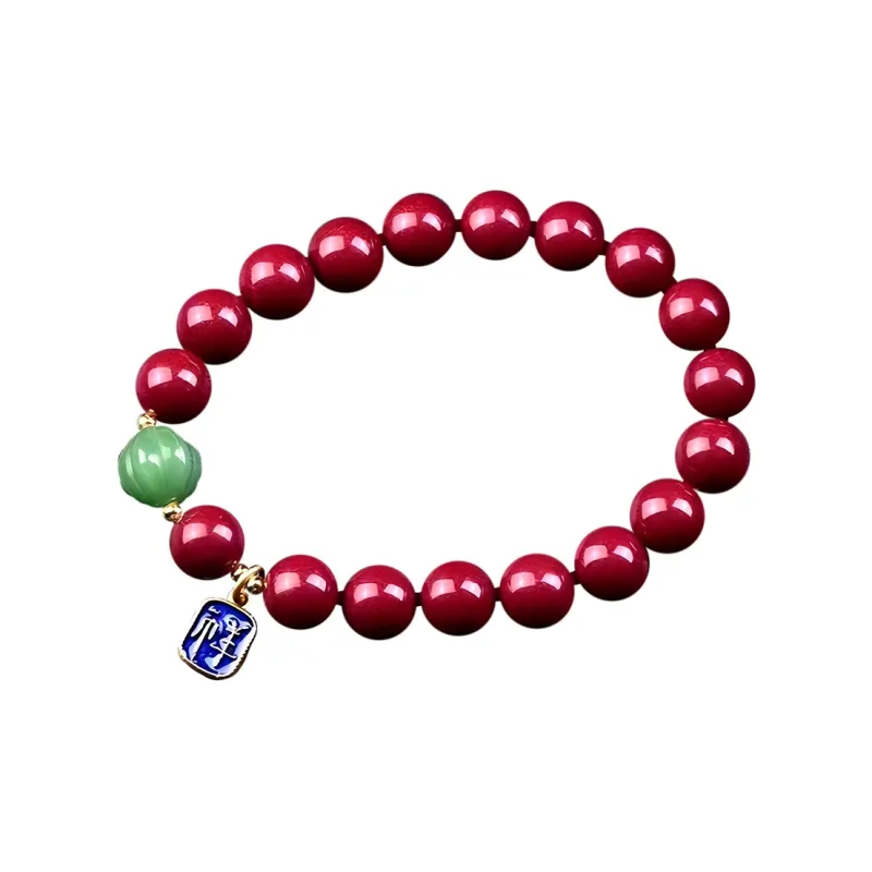 Stone On The Line Cinnabar Bracelets Unisex-0