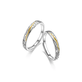 ME LUXE 925 Sterling Silver Ring Sweet Couple Rings Confession Gift Unisex