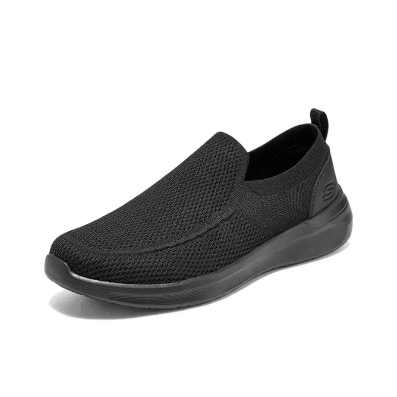 Skechers Anti Slip Wear Resistant Low Top Casual Shoes Men's Black-2