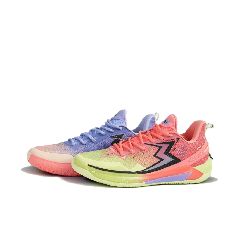 361° BIG3 5.0 Quick Reverse Cushioning Anti Slip Wear Resistant Breathability Low Top Basketball Shoes Unisex Iris-3
