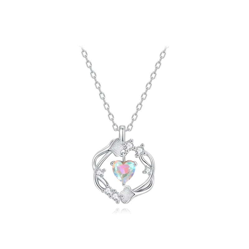 Silver Trim 999 Fine Silver Necklaces Women's Silver-8
