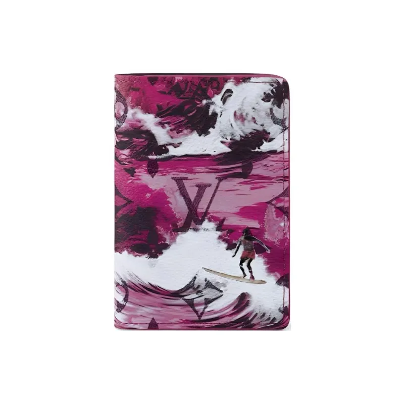 LOUIS VUITTON Pocket Organizer Monogram Surfin' Pink-0