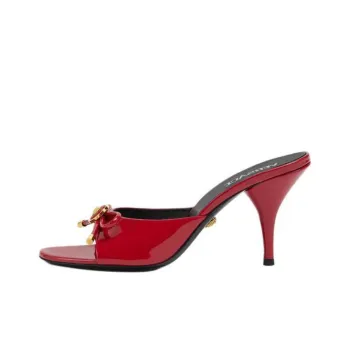 VERSACE Opera Slide Slippers 8.5cm Women's Red