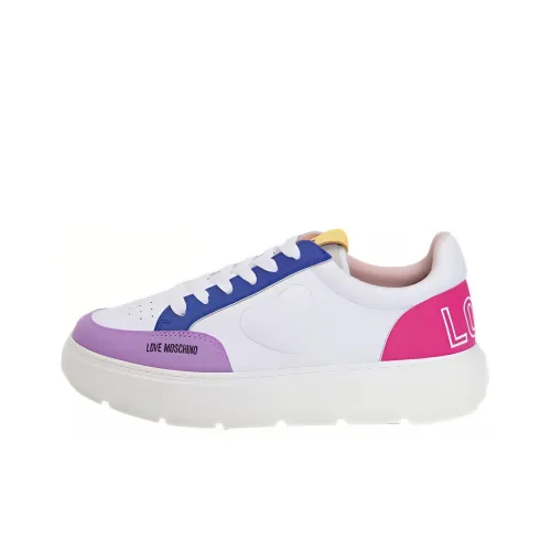 LOVE MOSCHINO Low-Top Skateboard Shoes Women's White
