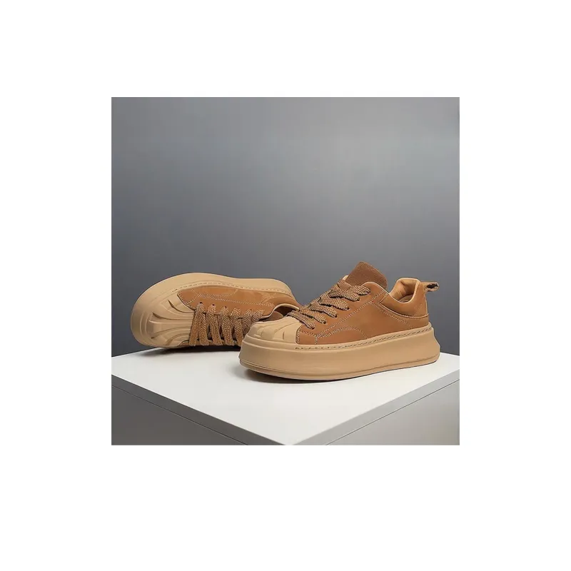 Devanro Height Increasing Wear-Resistant Breathable Slip-Resistant Low-Top Skateboard Shoes Men's-7