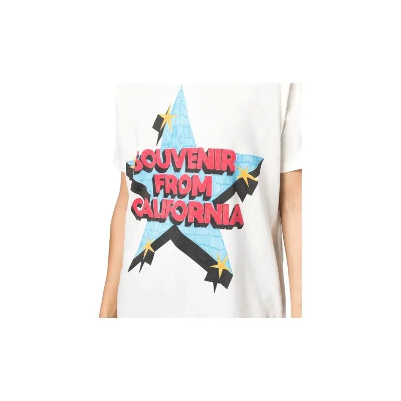 GUCCI Slogan Star Print T shirt-4