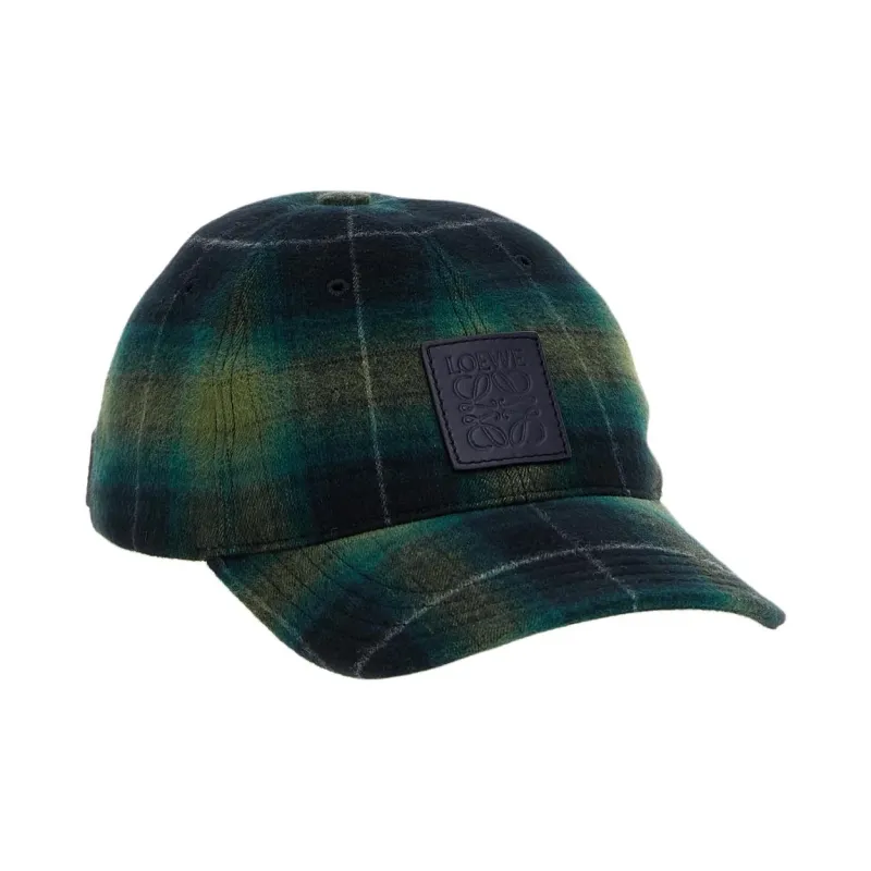 LOEWE Patch Tartan Cap-1