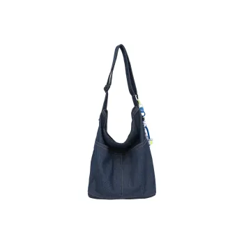 DCLOUD Denim Shoulder Bag Women's Blue/Black