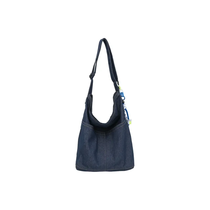 DCLOUD Denim Shoulder Bag Women's Blue/Black-0