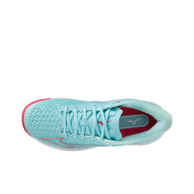 Mizuno Wave Exceed Tour 5 Abrasion Resistant Low Top Tennis Shoes Women's Green-2