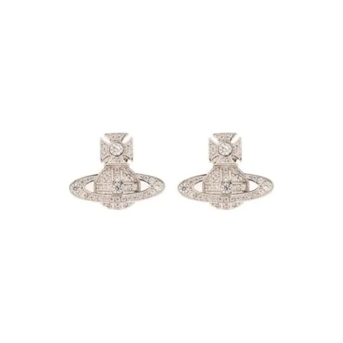 Vivienne Westwood Orb Crystal embellished Stud Earrings