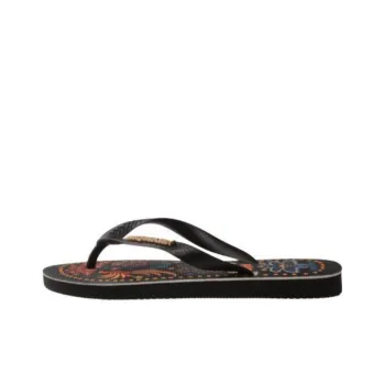 FARM RIO x Havaianas Abrasion-Resistant Flip Flops Women's Black