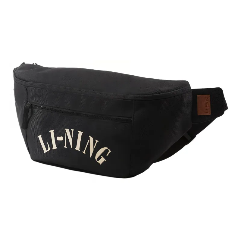 LiNing Polyester Fanny Pack Regular Unisex Basic Black-1